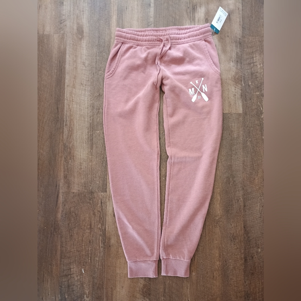 Sota Clothing Ladies Small Sweatpeant Joggers Dusty Rose Pink